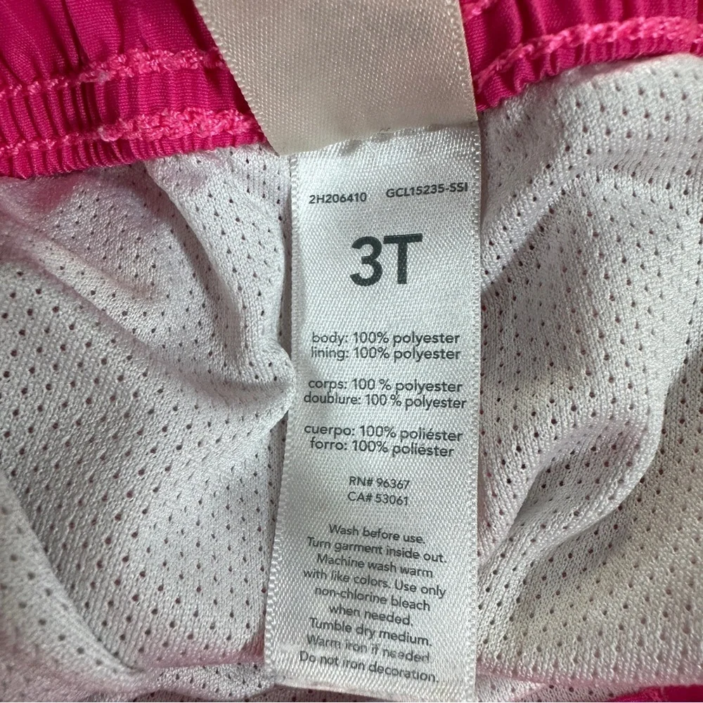 OshKosh B'gosh Pink Yellow Blue Palm Tree Beach Swim Trunks Sz 3T